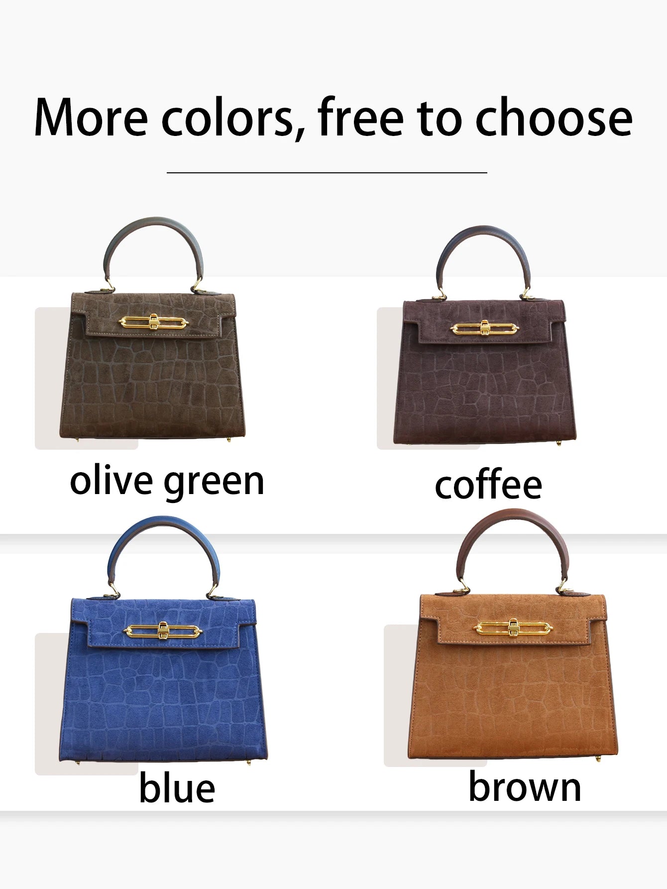 Fall/winter Retro Frosted Crocodile Pattern High-end Bag Temperament