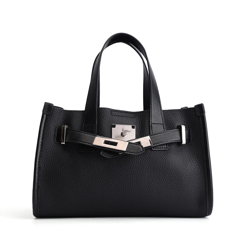Retro Genuine Leather Tote Bag 2026