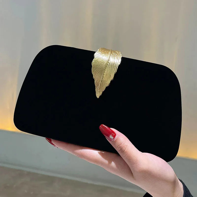 Luxury Velvet Chain Crossbody Evening Handbag