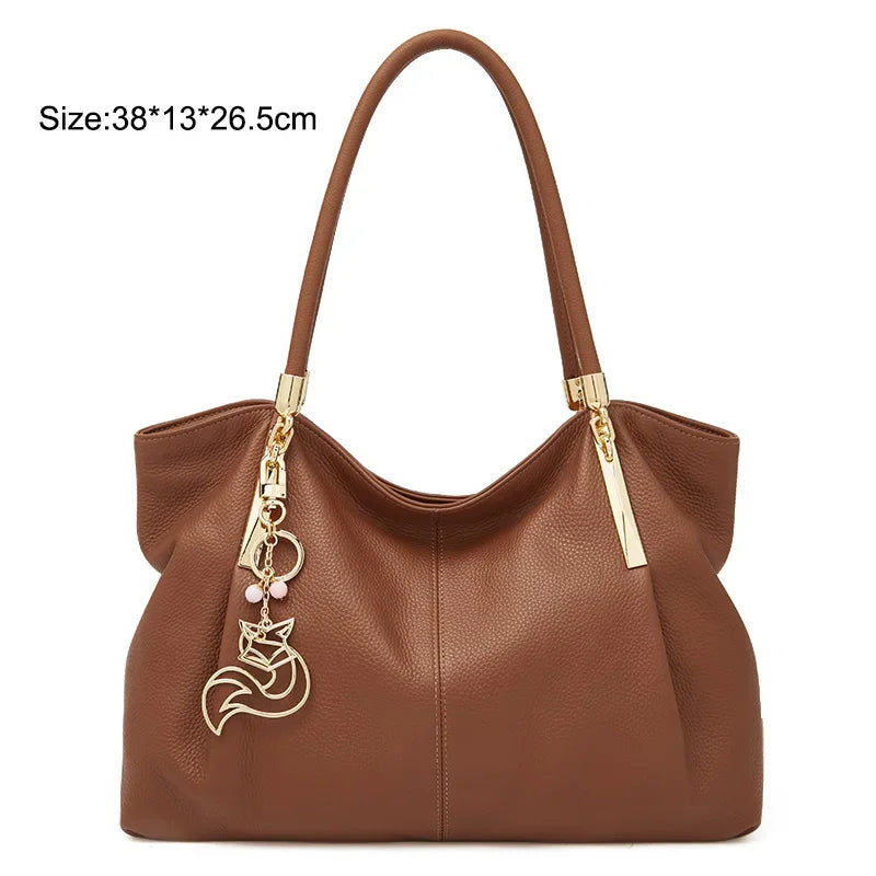 FOXER Women’s Large Leather Tote Bag 2026