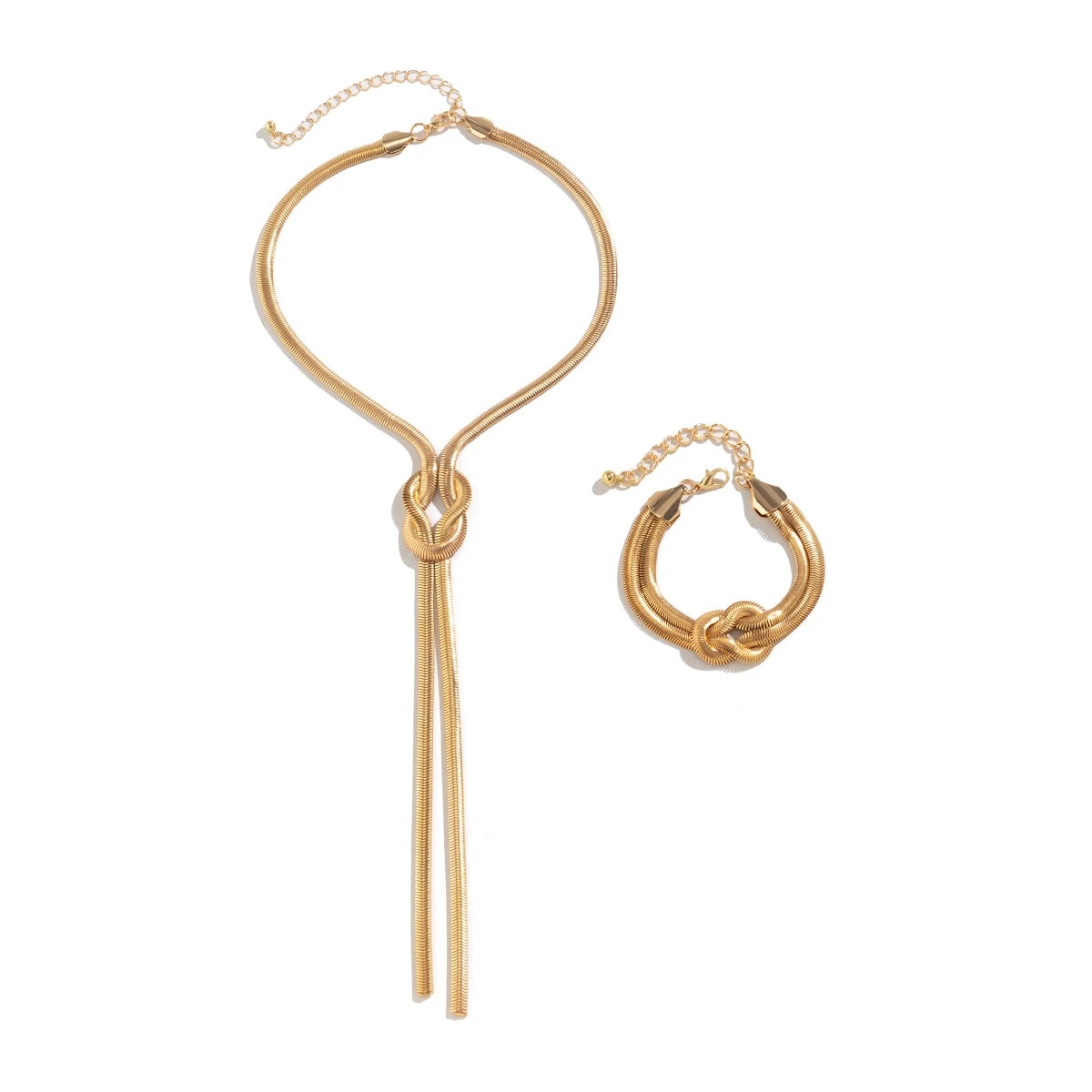 Snake Chain Tassel Necklace
