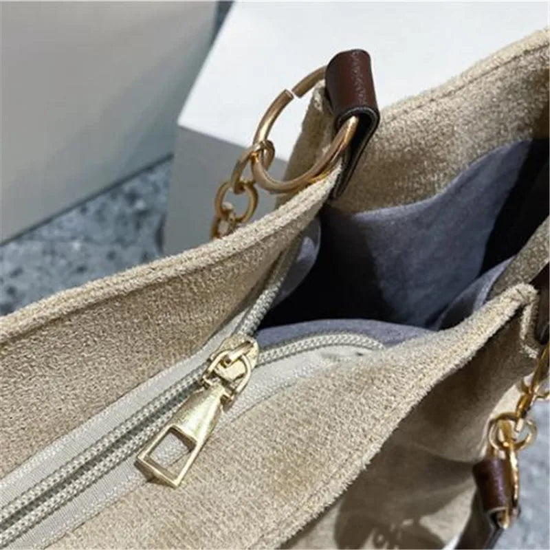 Solid Color Shoulder Bag