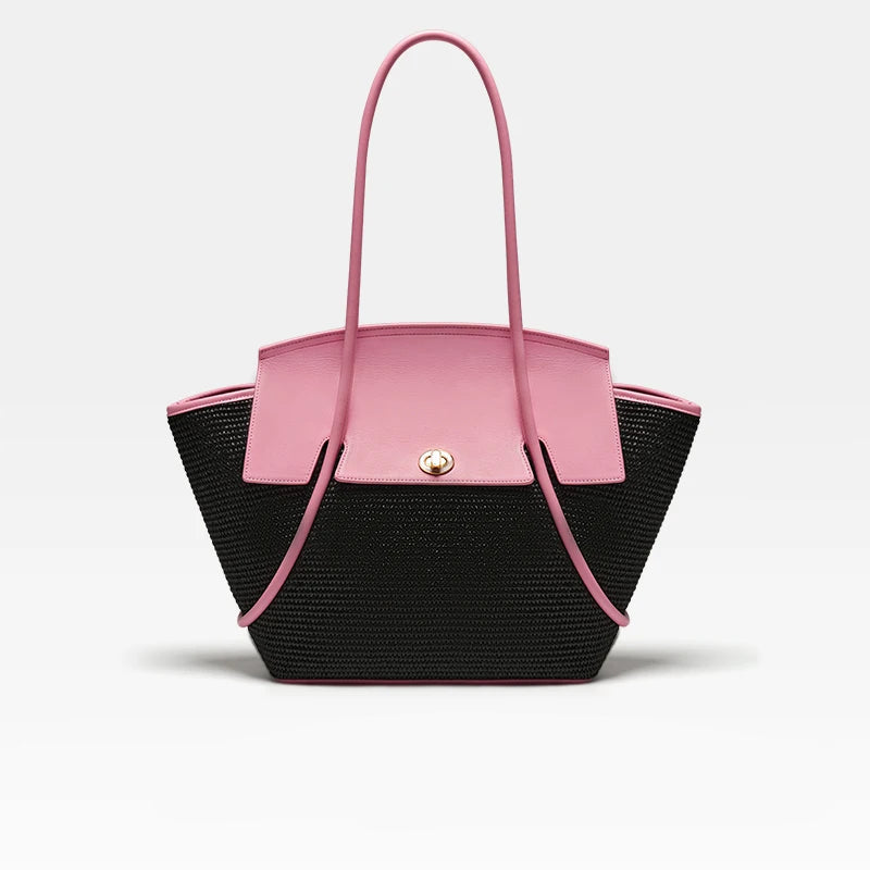 Large Leather Beach Tote