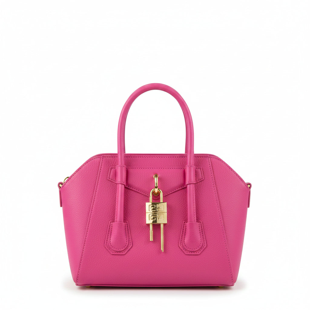 Classic Leather Crossbody Tote Bag