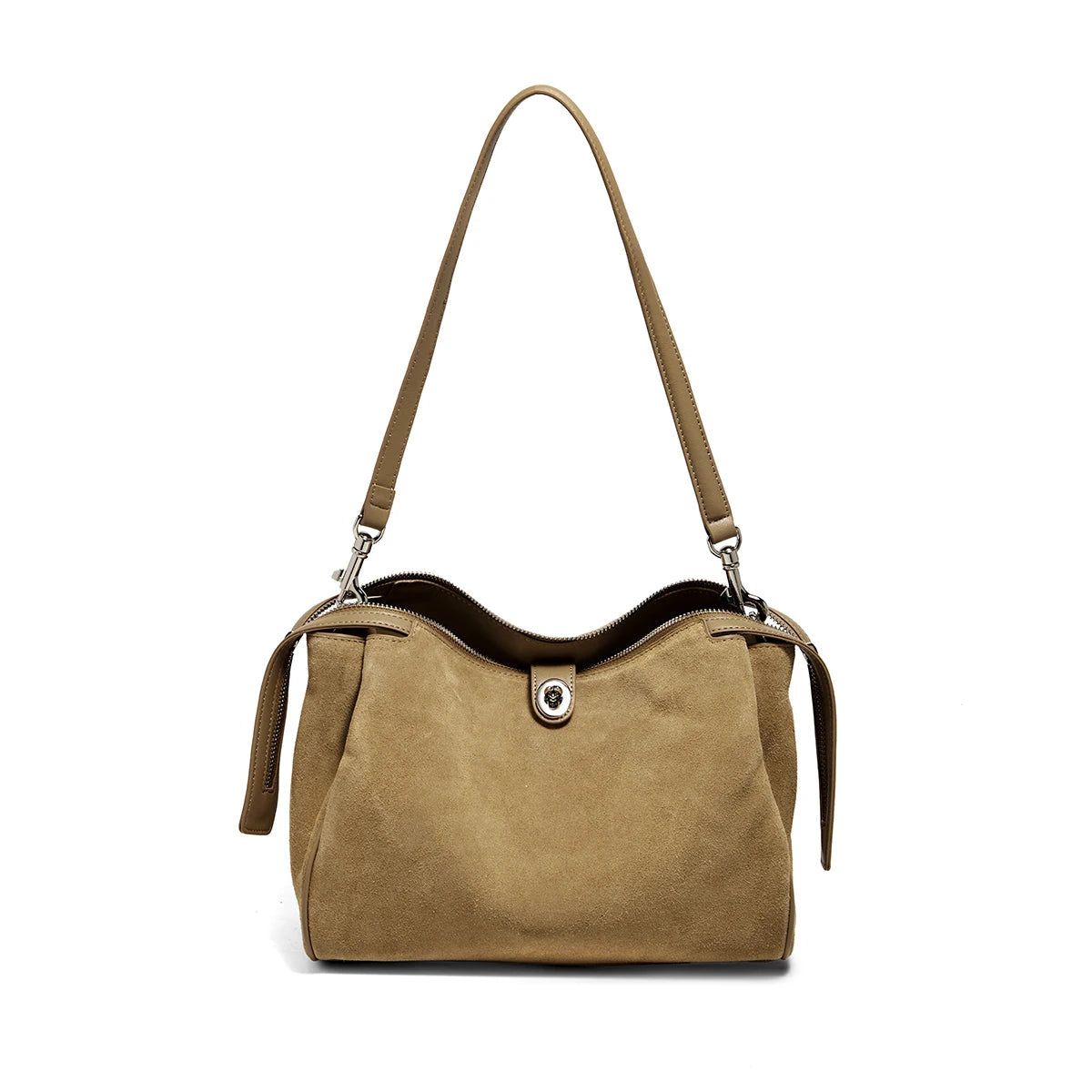 FOXER Genuine Leather Hobo Bag