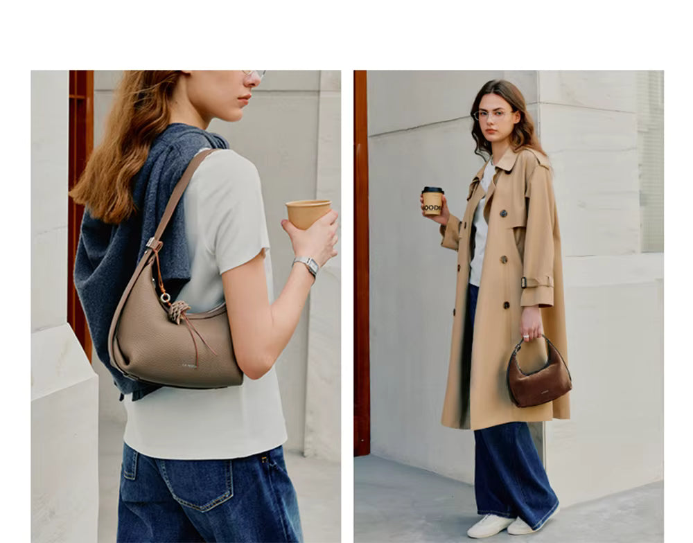 LA FESTIN Half Moon Crossbody Bag