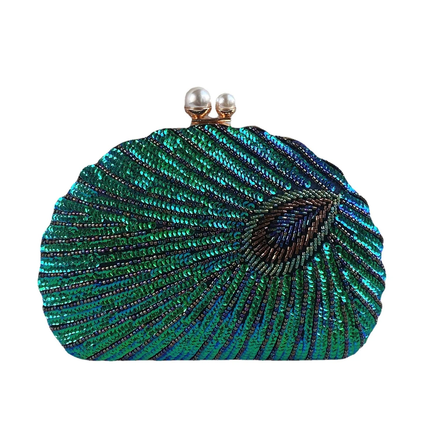 Retro Chinese Style Heavy Craft Beaded Embroidery Bag Evening