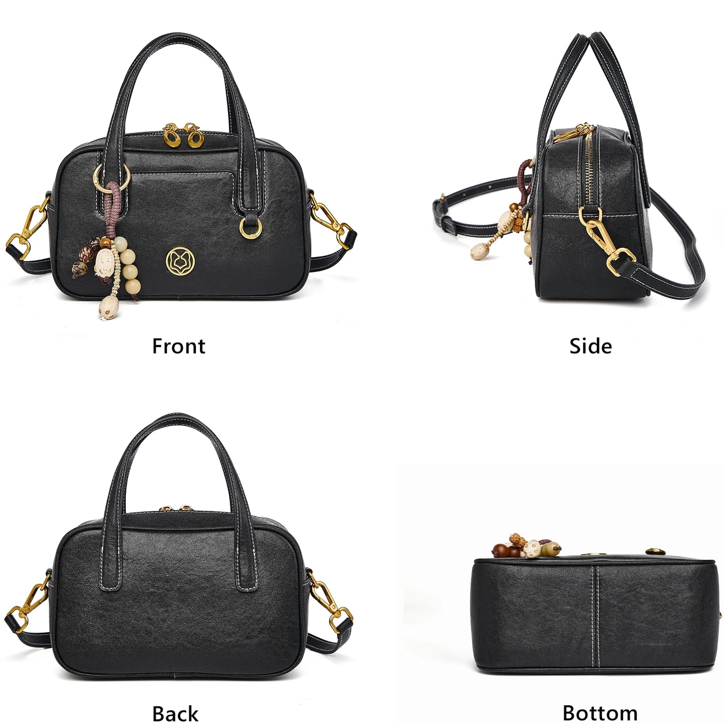 FOXER Women’s Leather Boston Travel Bag