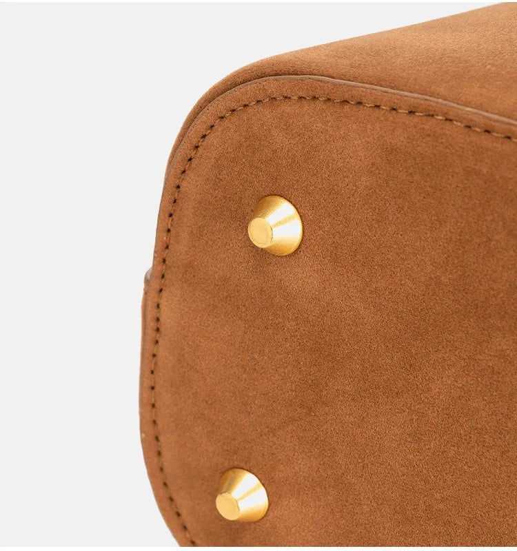 Velvet Metal Handle Clutch Bag