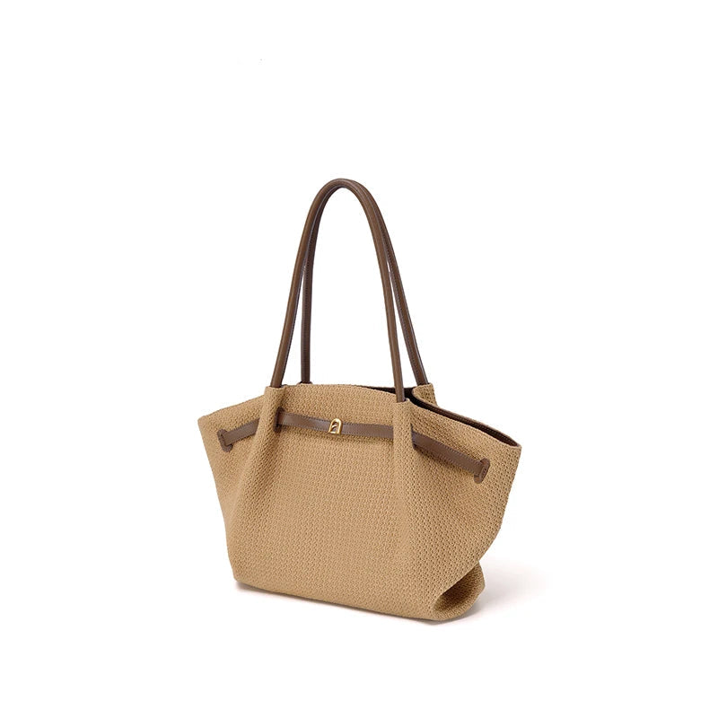 LA FESTIN Woven Tote Shoulder Bag 2026