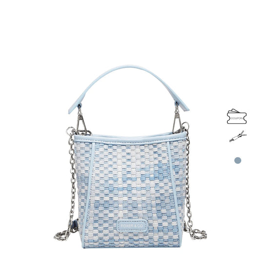 FOXER Woven Mini Chain Crossbody Bag