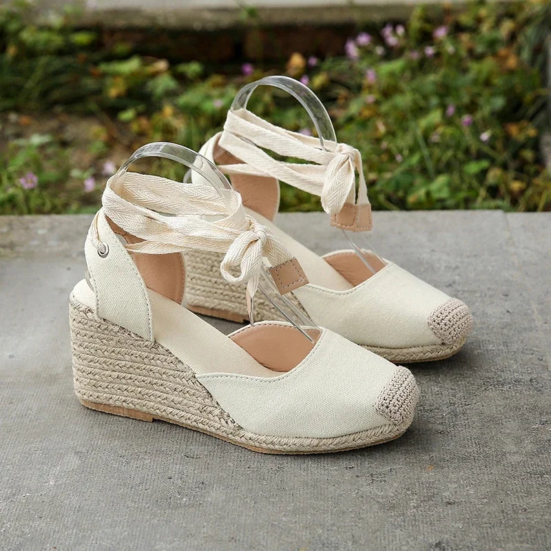 Espadrille Ankle Strap Sandals Comfortable Slippers Casual Shoes Breathable