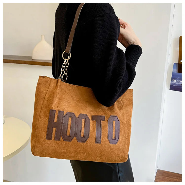 Solid Color Shoulder Bag