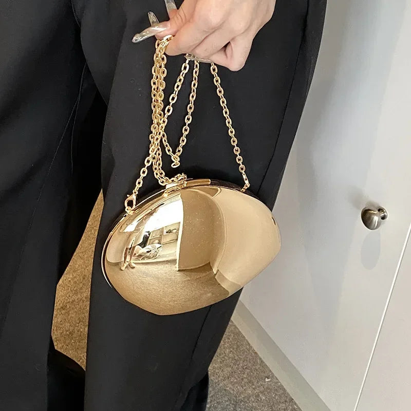 Acrylic Shell Evening Clutch Bag