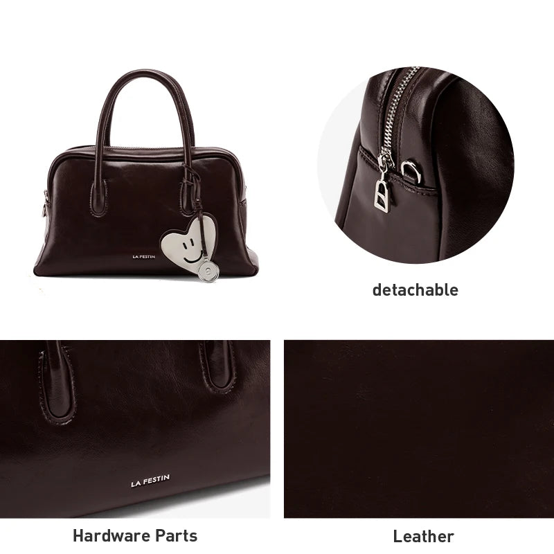 LA FESTIN Large Leather Crossbody Bag