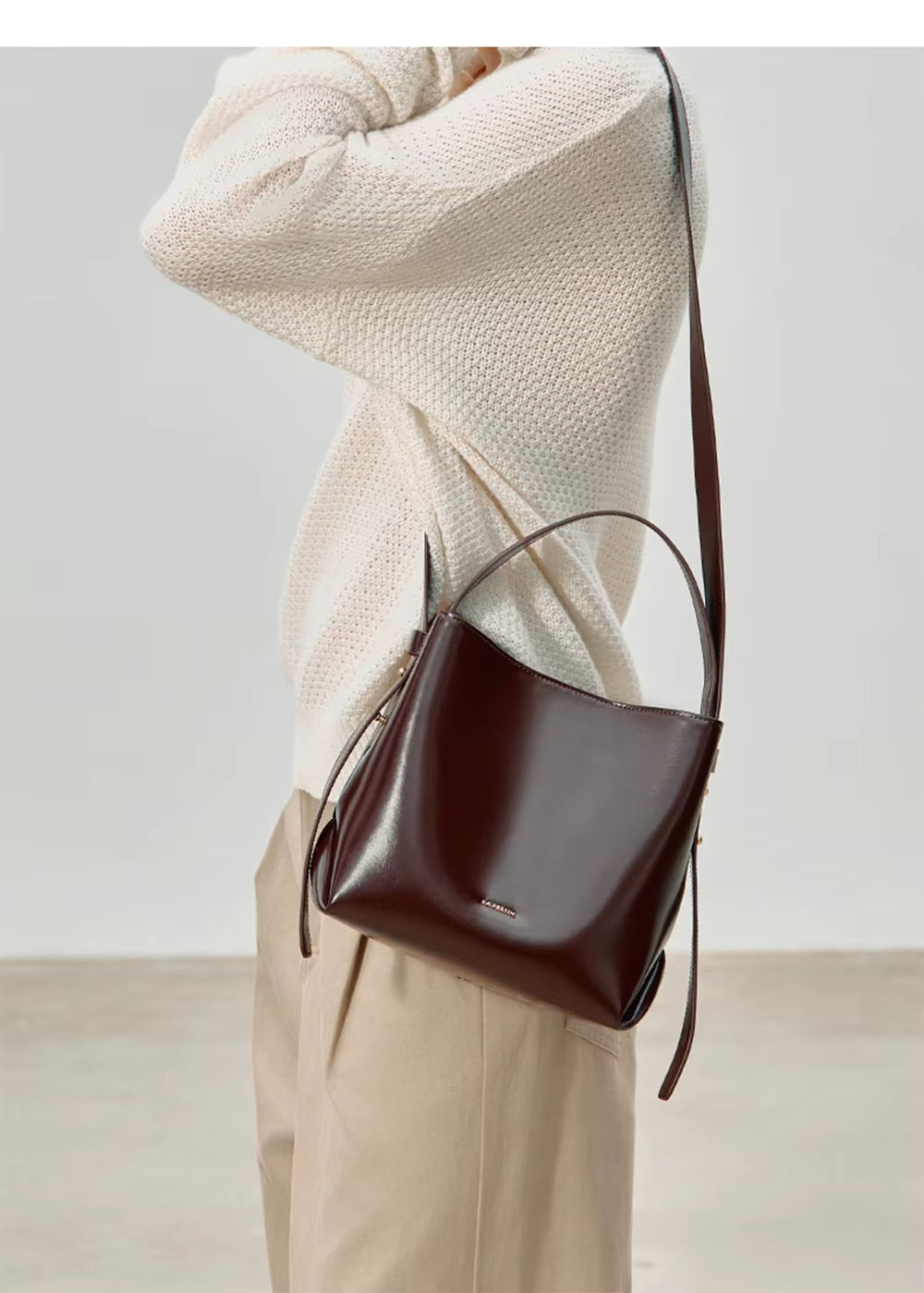 LA FESTIN Bucket Shoulder Tote Bag