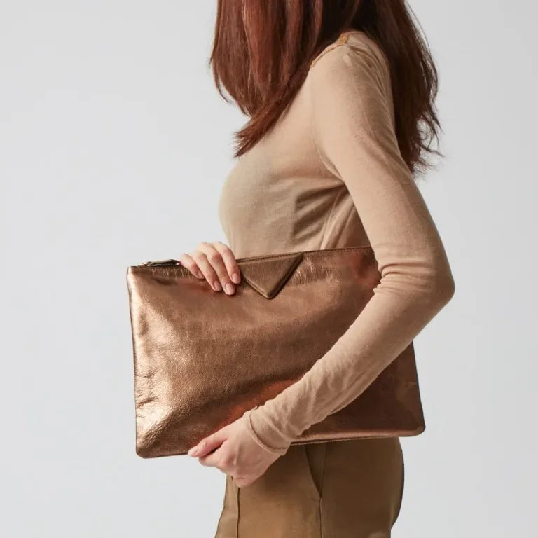 Elegant PU Leather Envelope Clutch Bag for Women
