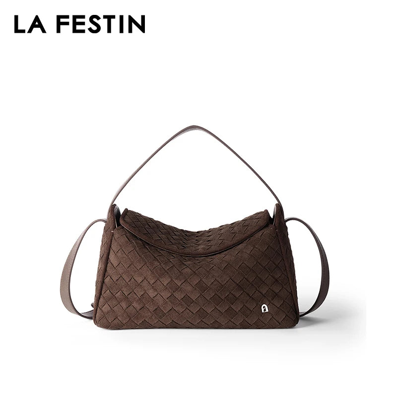 LA FESTIN Classic Leather Crossbody Bag