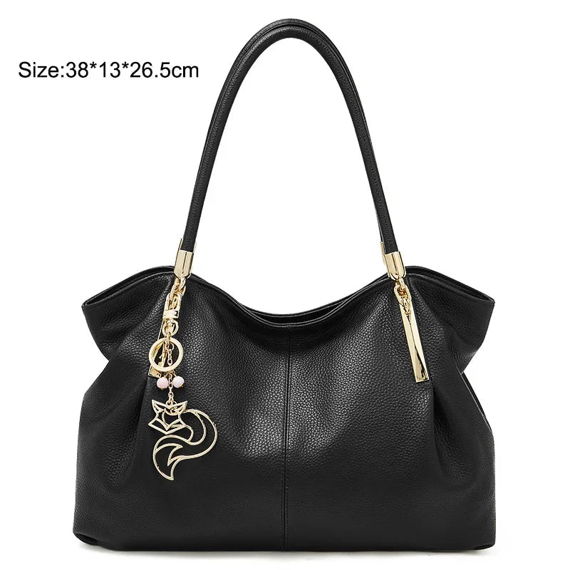 FOXER Women’s Large Leather Tote Bag 2026