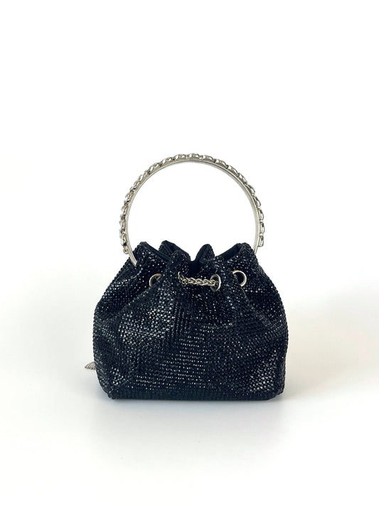 Luxury Rhinestone Evening Clutch Bag with Top Handle