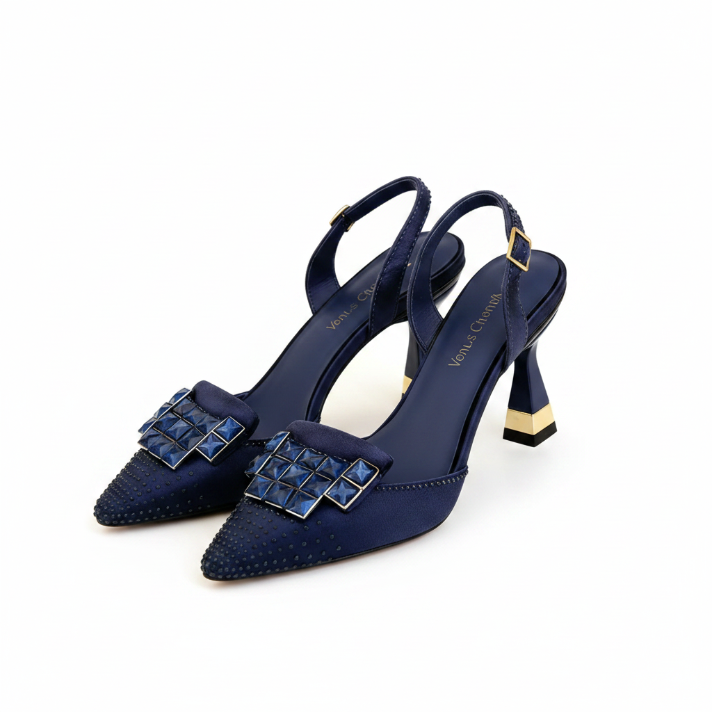 Ic ’s High Heels – Sparkling Diamond Accents &