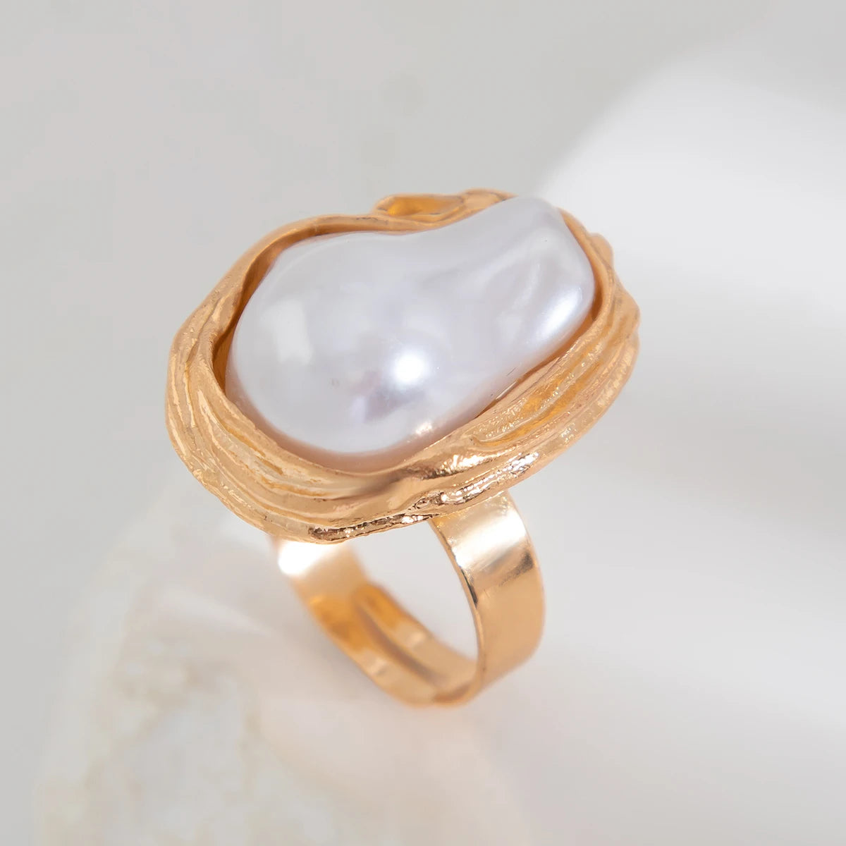 Baroque Pearl Ring