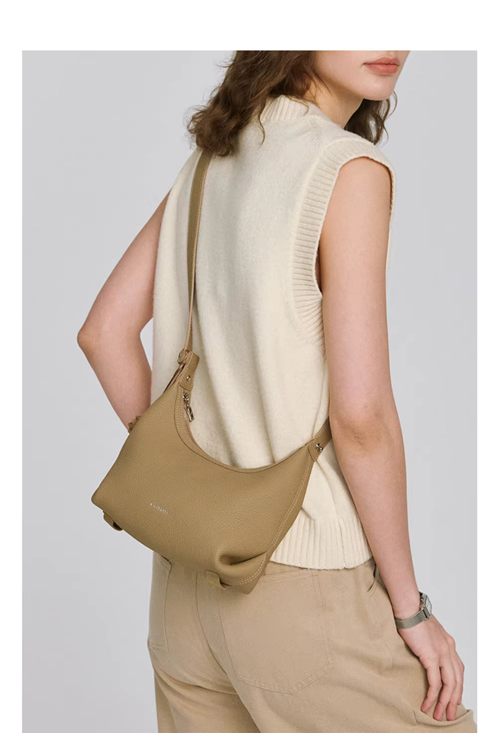 LA FESTIN Half Moon Crossbody Bag