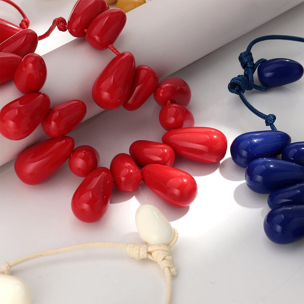 Colorful Resin Statement Choker