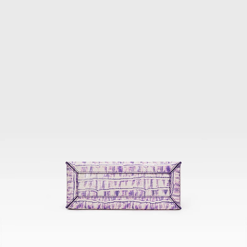 Purple Wool Evening Shoulder Bag