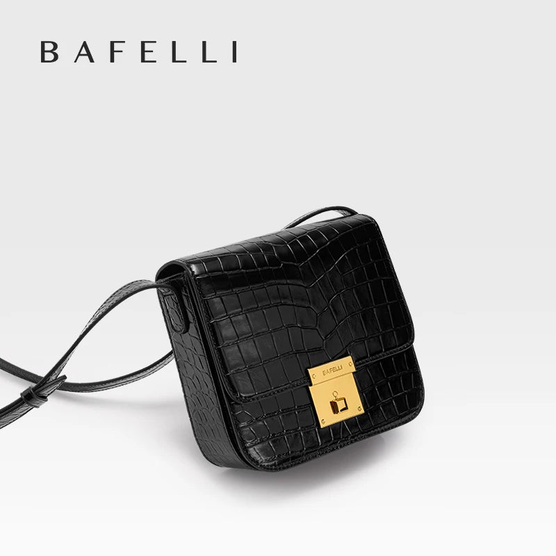 BAFELLI Mini Boxy Leather Crossbody Bag