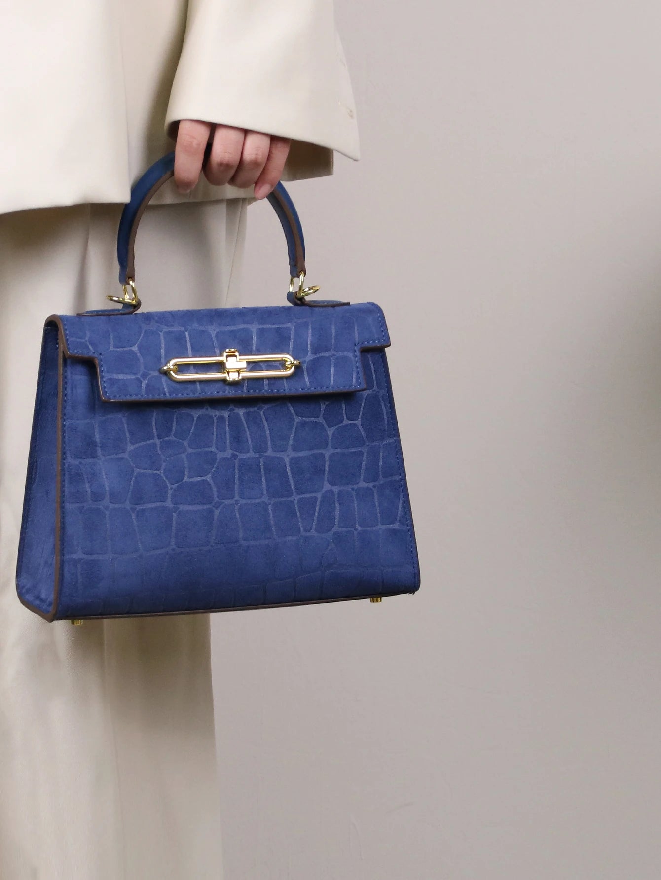 Fall/winter Retro Frosted Crocodile Pattern High-end Bag Temperament