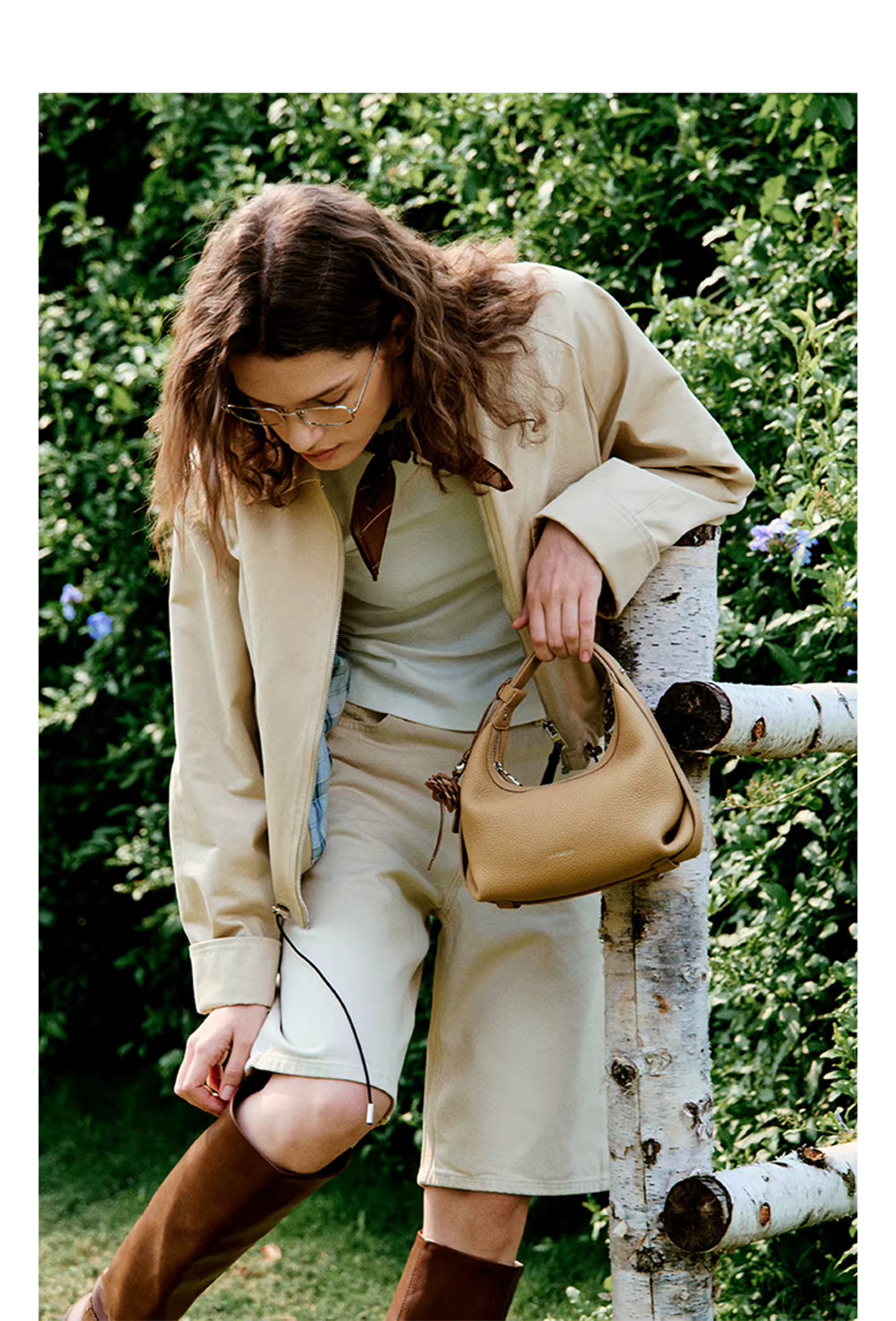 LA FESTIN Half Moon Crossbody Bag