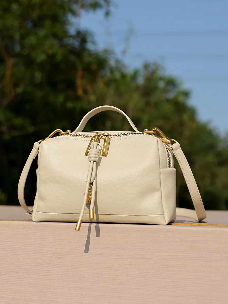 YANATARI Cowhide Leather Satchel 2026