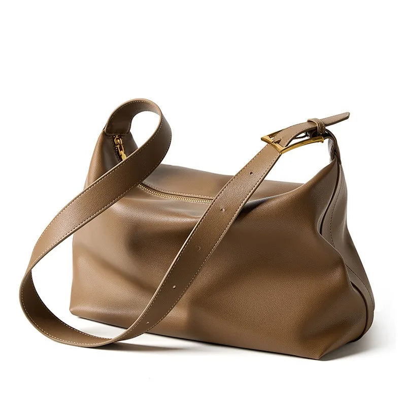 Zency Large Leather Messenger Bag