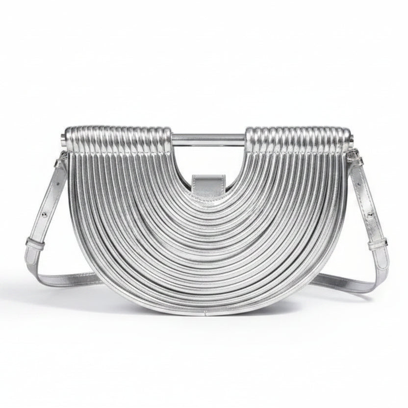 Gold Moon Handwoven Clutch Bag
