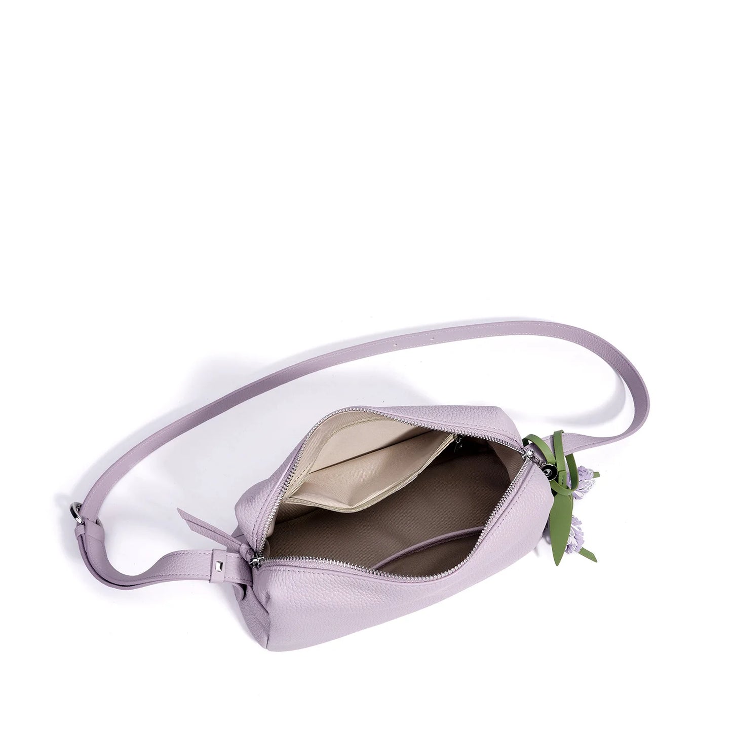 Floral Leather Shoulder Bag