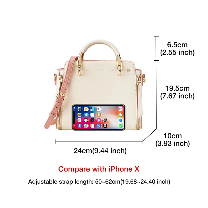 FOXER Leather Tote & Crossbody Bag