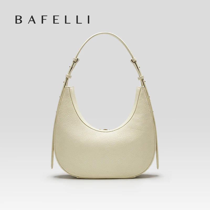 BAFELLI Cat Leather Hobo Shoulder Bag