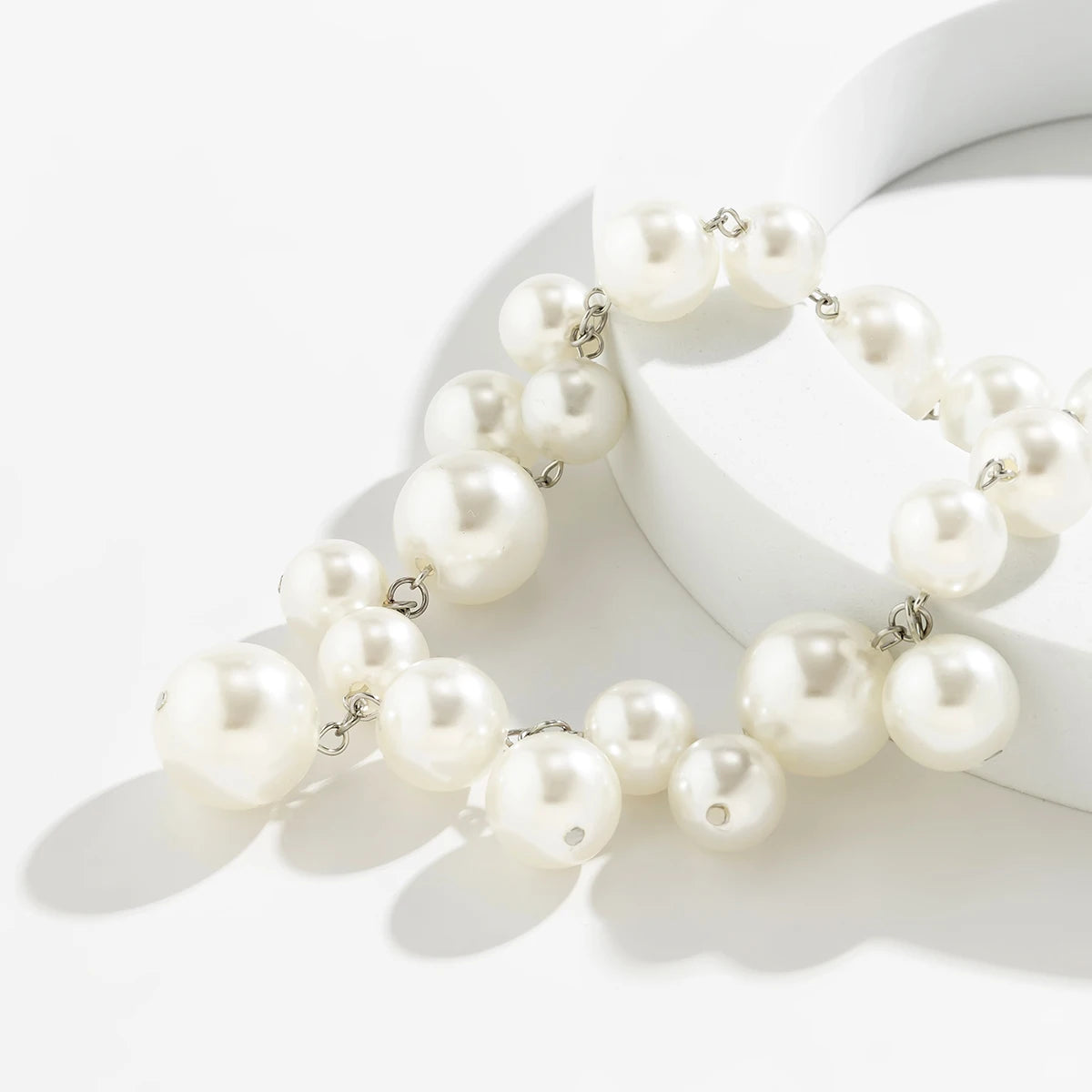 Pearl Beaded Choker Necklace