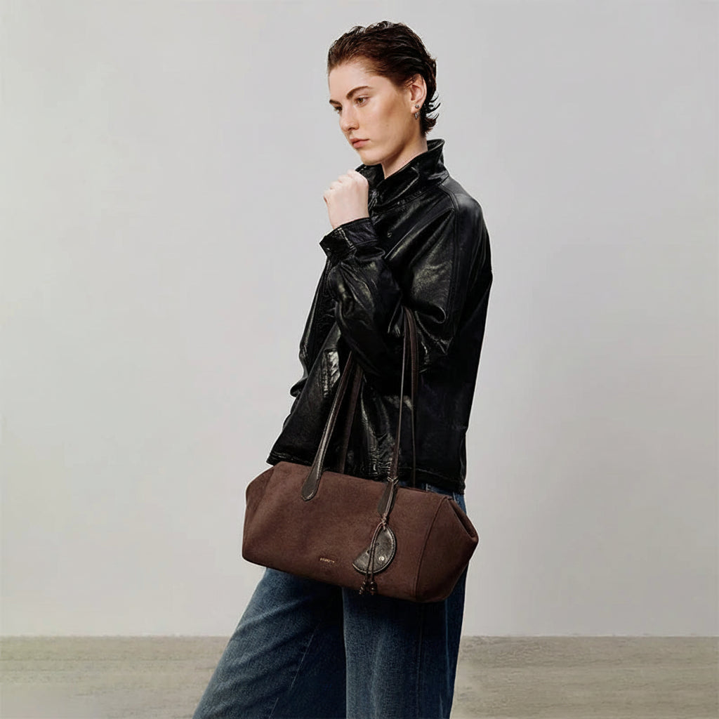 LA FESTIN Leather Bowling Bag