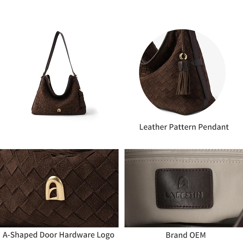 LA FESTIN Large Leather Tote Bag