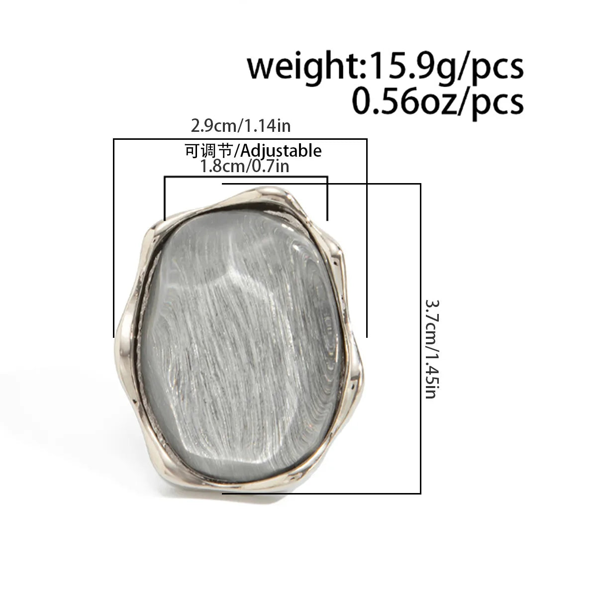 Blue Ripple Ring