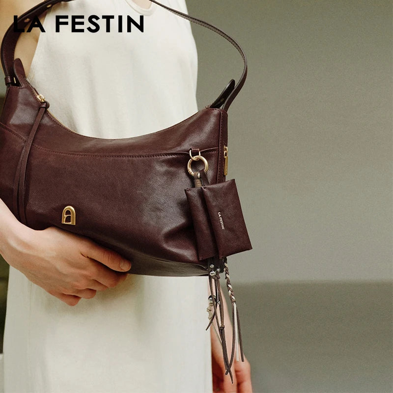 LA FESTIN Leather Bag Charm Keychain