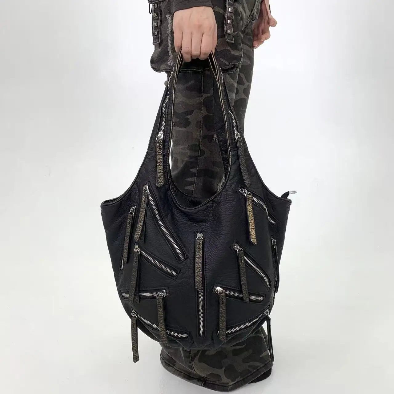 Y2K Vintage Multi-Pocket Shoulder Bag