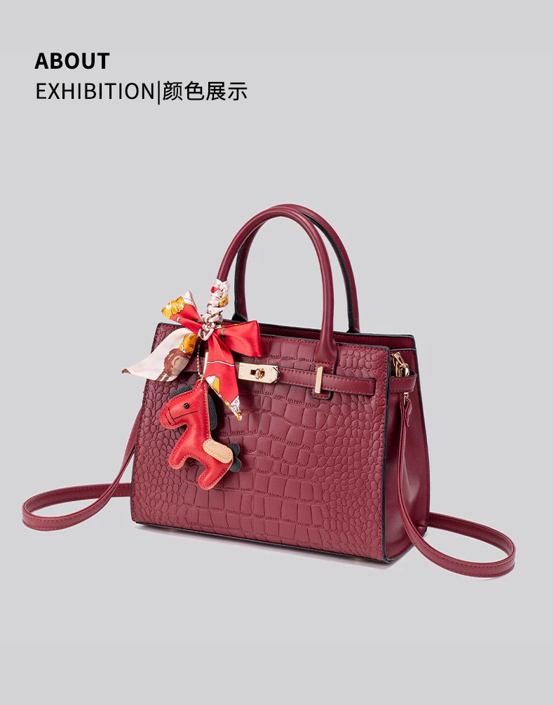 Large Capacity PU Crossbody Bag