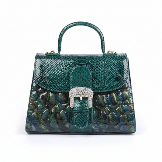 Stone-patterned Handbag