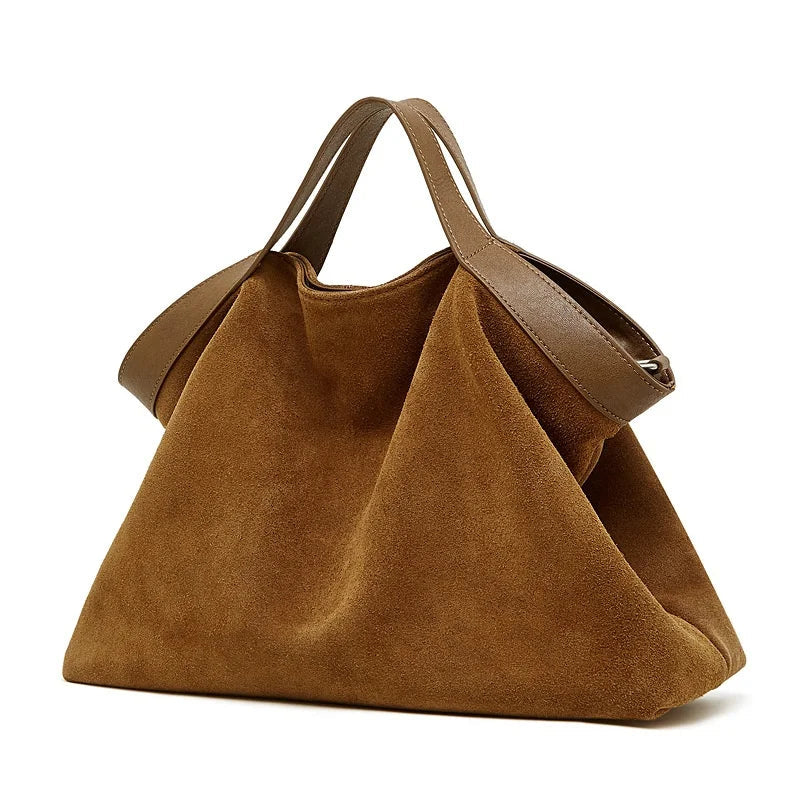 YANATARI Leather Large-Capacity Crossbody Bag