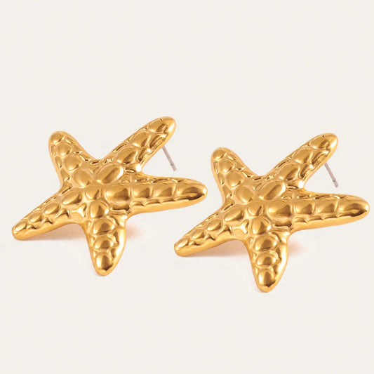 Starfish Statement Drop Earrings