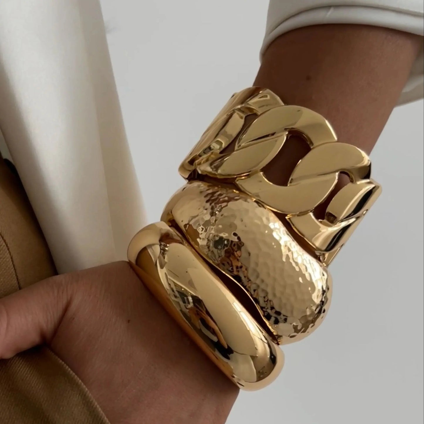 Gold Chain Cuff