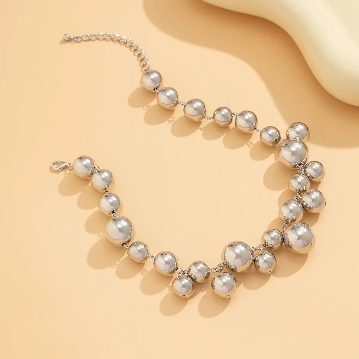 Pearl Beaded Choker Necklace